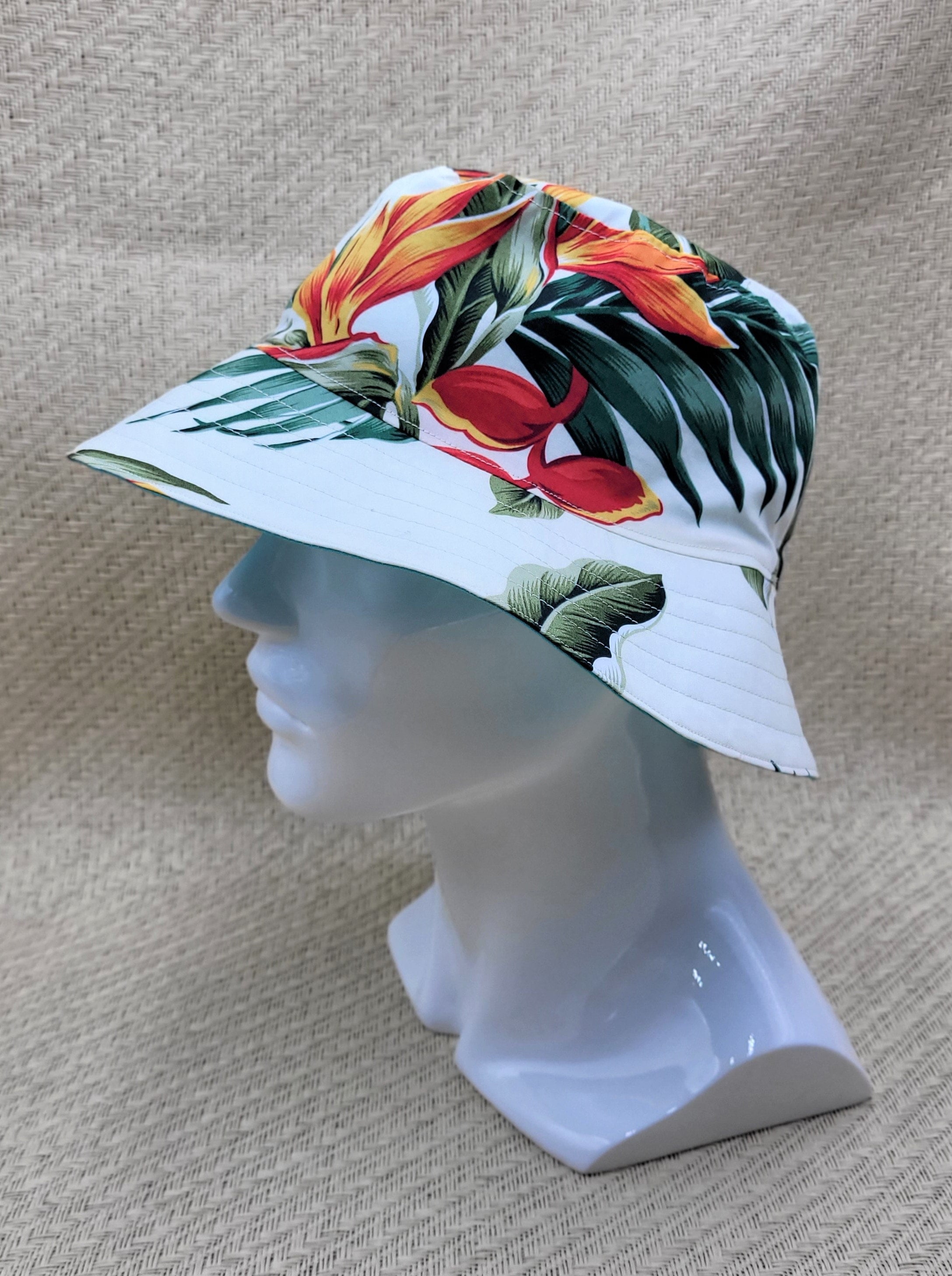 Hawaiian print bucket hat online